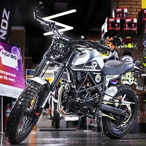 >!<Мотоцикл дорожный ROCKOT SCRAMBLER (серый)